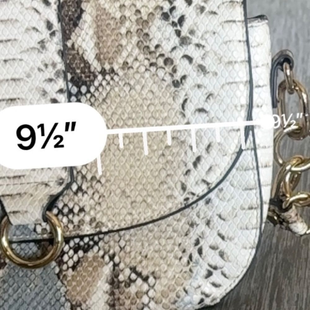 Justfab Python Print Shoulder Bag Size Small-EUC - Picture 8 of 8